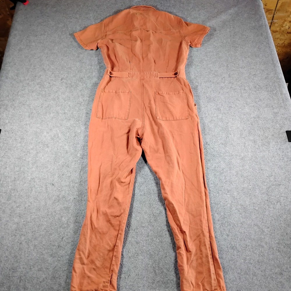 Outerknown S SEA Suit Jumpsuit Womens Orange Rust Utility Coveralls - Picture 9 of 10